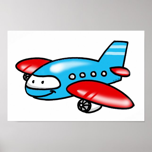 Póster avión personalizado (Frente)