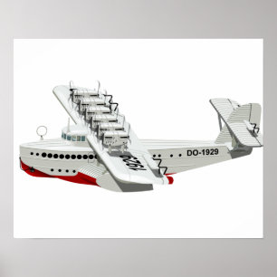 Póster avión retro personalizado