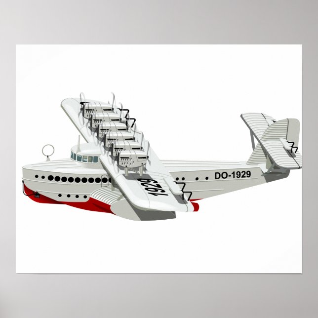 Póster avión retro personalizado (Frente)