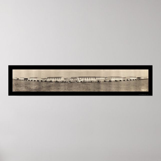 Póster Avión San Antonio Foto 1918 (Frente)