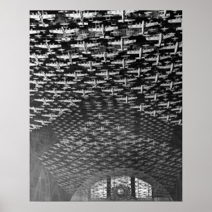 Póster Aviones a escala, 1943. Foto antigua