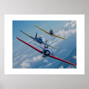 Póster Aviones aerobáticos