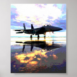 Póster Aviones de combate Jet