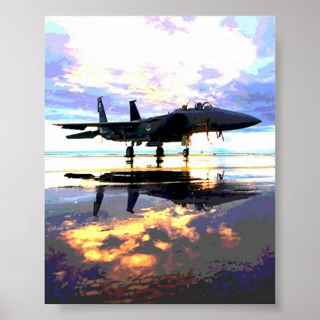 Póster Aviones de combate Jet (Frente)