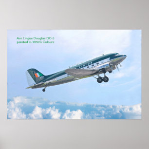 Póster Aviones de época para poster
