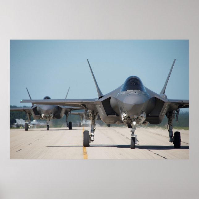 Póster Aviones F-35 Lightning II (Frente)