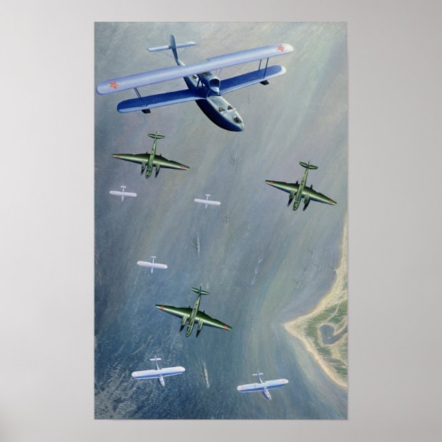 Póster Aviones marinos de 1933 (Frente)