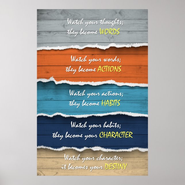 Póster Aviso a todos los estudiantes, Poster de reglas de (Frente)