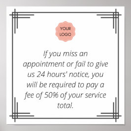 Póster Aviso de cancelación