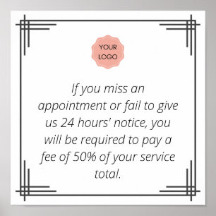 Póster Aviso de cancelación