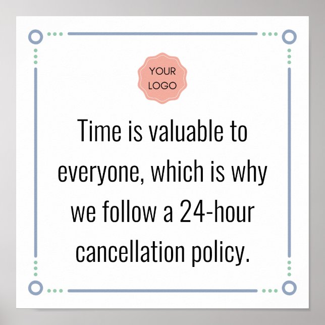 Póster Aviso de cancelación (Frente)