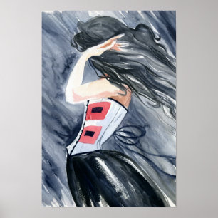 Póster Aviso de huracán