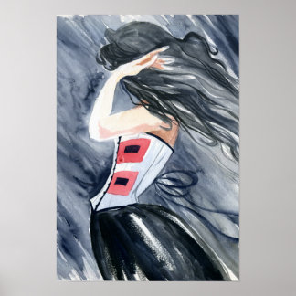 Póster Aviso de huracán