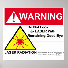 Póster Aviso de LASER
