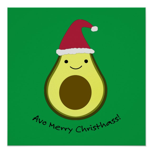 Póster Avo Merry Christhass Aguacate (Anverso)