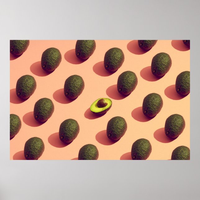 Póster Avocado Fruit Portrait (Frente)
