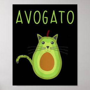 Póster Avogato Cinco De Mayo Regalo Cinco De Meow Gato Ag