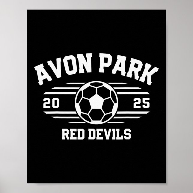 Póster Avon Park Red Devils Fútbol Byll 2025  (Frente)