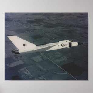 Póster Avro Arrow- RL201 en vuelo
