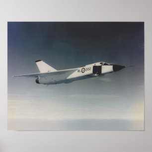 Póster Avro Arrow- RL202 de ángulo bajo