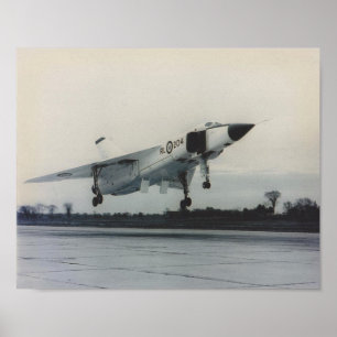 Póster Avro Arrow- RL204 durante el despegue