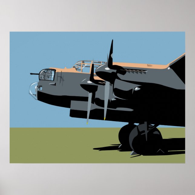 Póster Avro Lancaster Bomber (Frente)