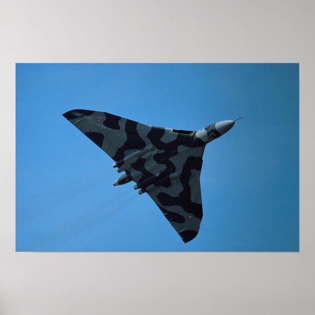 Póster Avro Vulcan B2, XH-558 (Frente)