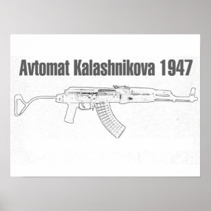 Póster Avtomat Kalashnikova 1947