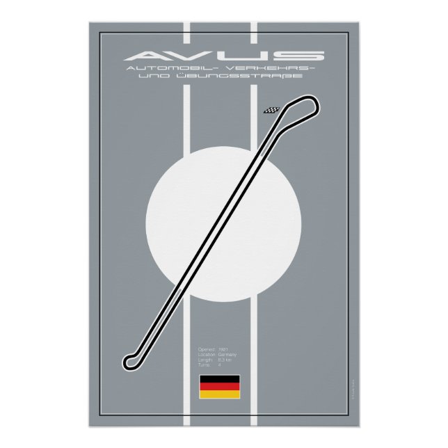 Póster Avus Racetrack (Anverso)