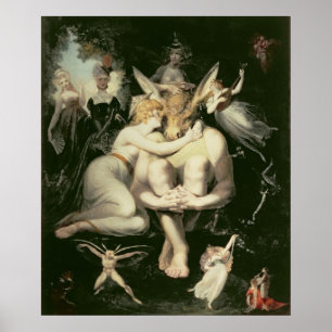 Póster Awakes Titania, rodeados por un asistente