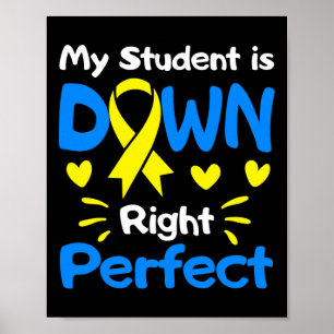 Póster Awaren por síndrome de Down perfecta