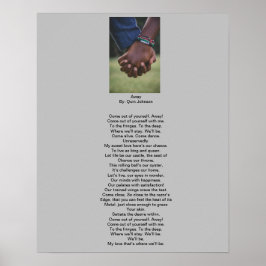 Póster Away Poster Poem