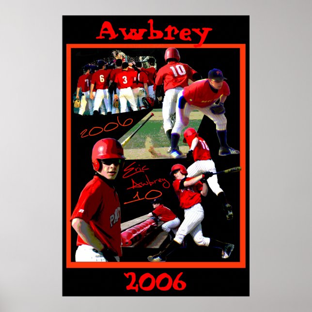 Póster Awbrey Freshman Baseball Poster (Frente)