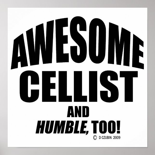 Póster Awesome Cellist (Frente)