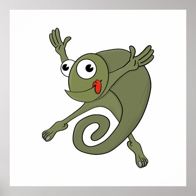 Póster Awesome Chameleon (Frente)