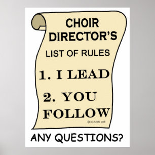 Póster Awesome Choir Director