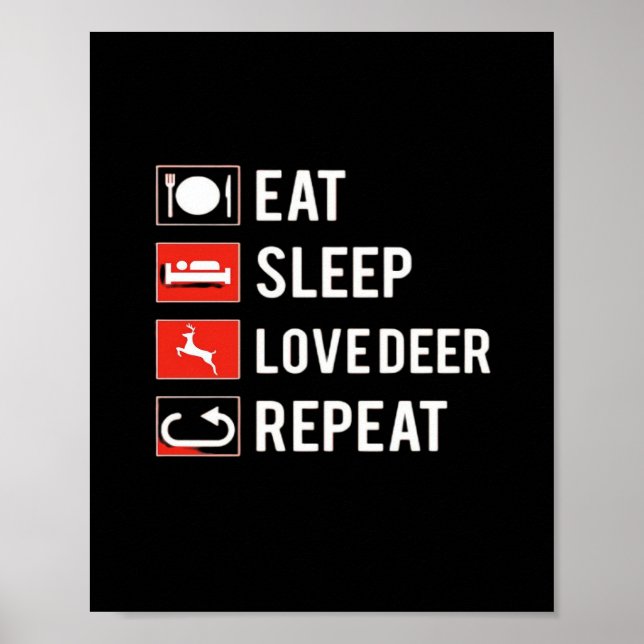 Póster Awesome Deer Lover Creative Modern Design  (Frente)