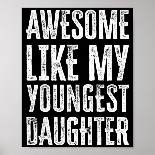 Póster Awesome Like My Daughter Men Funny  (Frente)
