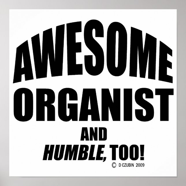 Póster Awesome Organist (Frente)