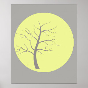 Póster Awesome Sunny Tree A3 Poster