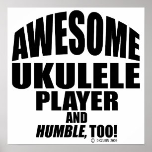 Póster Awesome Ukulele
