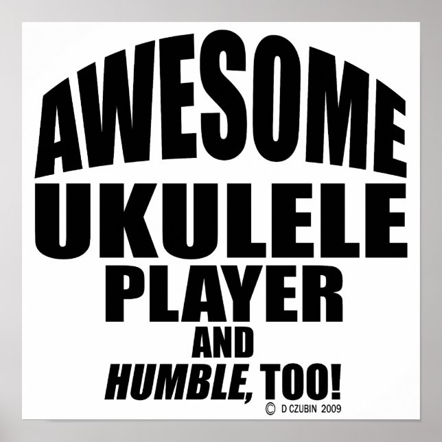 Póster Awesome Ukulele (Frente)
