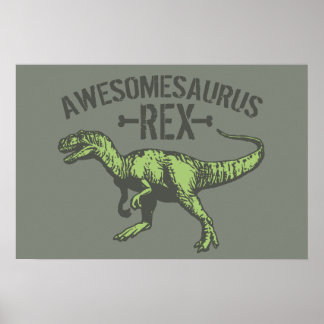 Póster Awesomesaurus Rex