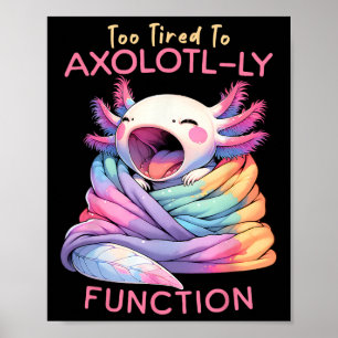 Póster Axolotl Día del Pajama Semana Espiritual Niños Mae