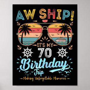 Póster ¡Ay Barco! Es mi viaje de cumpleaños número 70