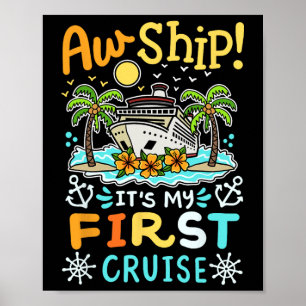 Póster Ay Barco Es Mis Primeras Vacaciones de Crucero Div