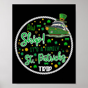 Póster Ay Es Un Crucero Del Día De San Patricio Reunión F