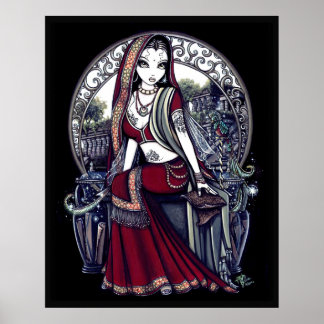 Póster Ayanna Eastern Belly Dancer Fairy Poster