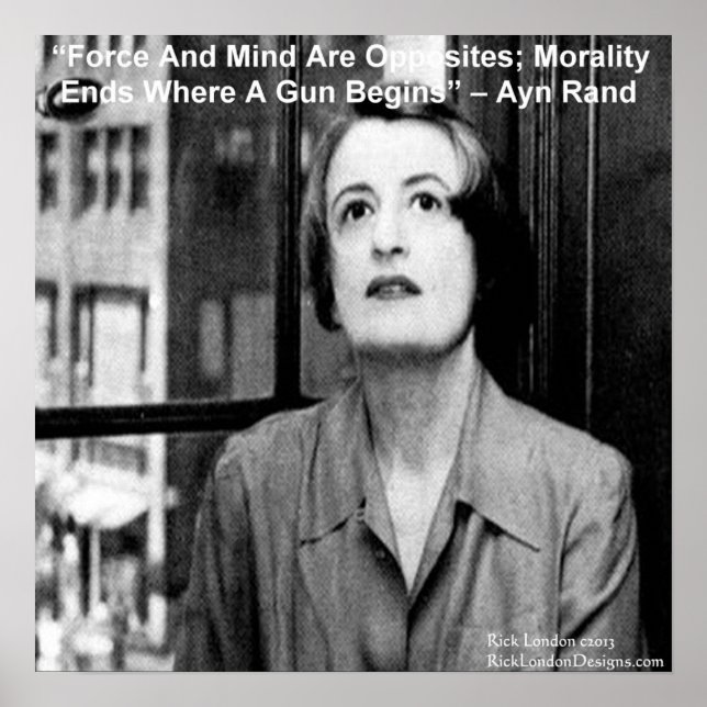 Póster Ayn Rand Graphic & Famous Cita Poster (Frente)