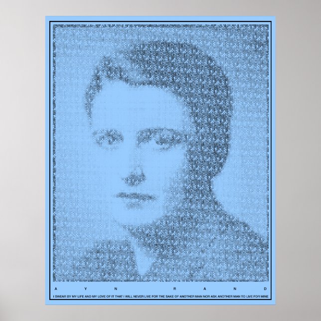 Póster Ayn Rand Oath of the Valley Poster (Frente)